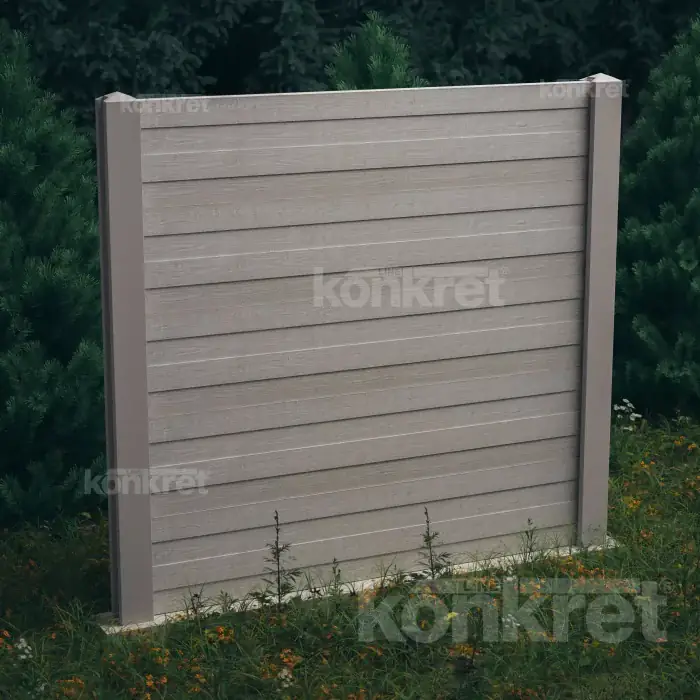 Cedar concrete fence (KM302)