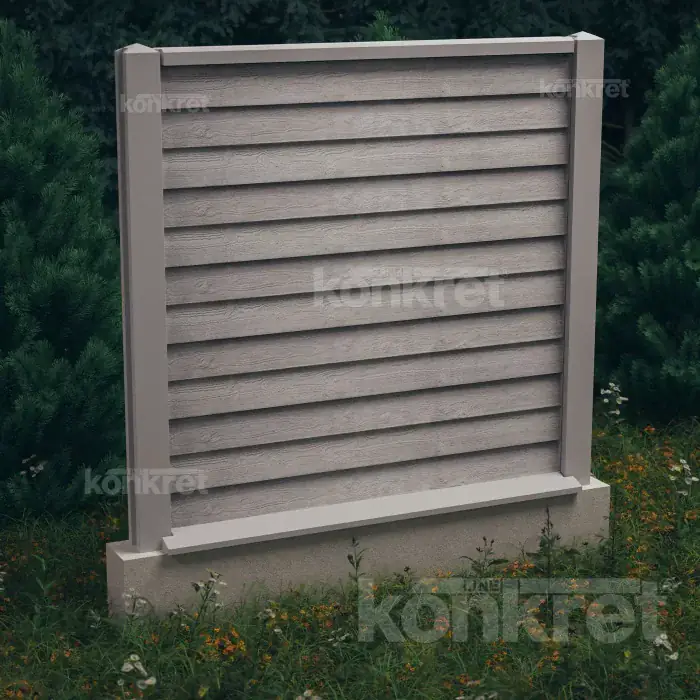 Timberlap concrete fence (KT104)