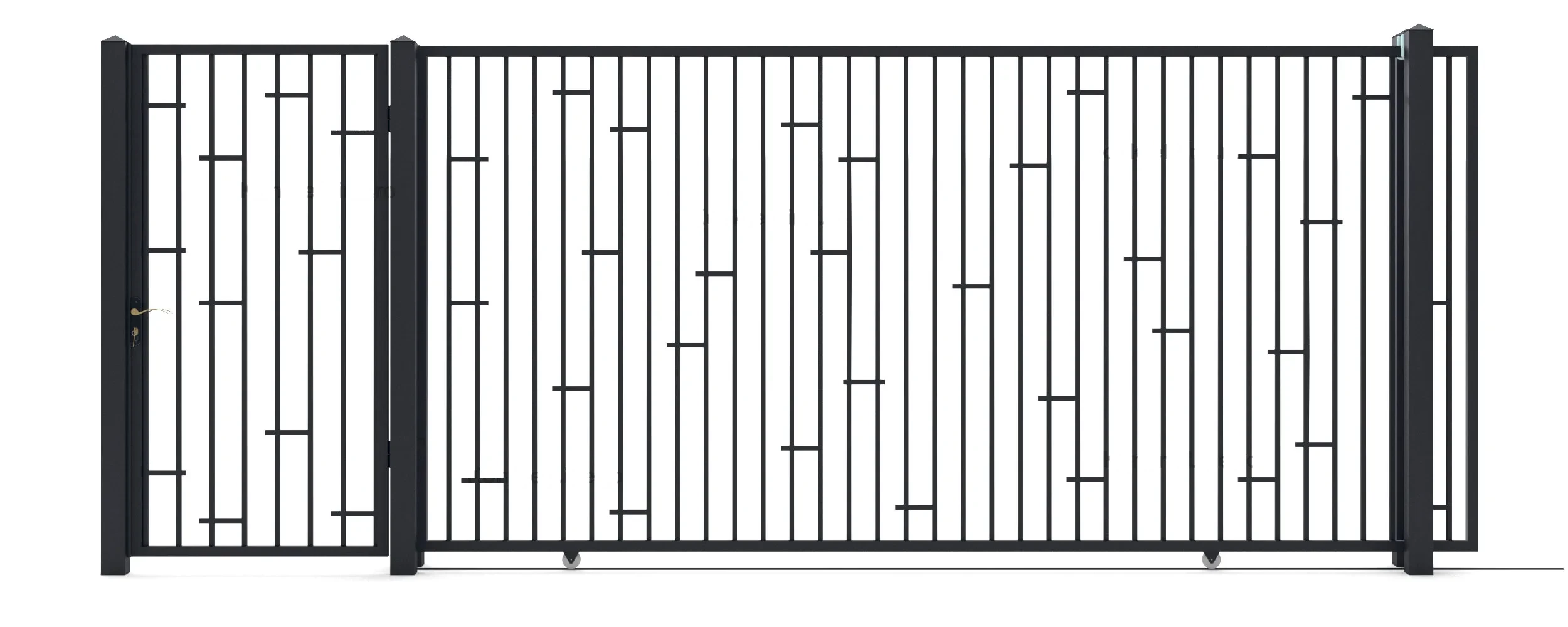 Metal gates Spike (KP119) — driveway and pedestrian